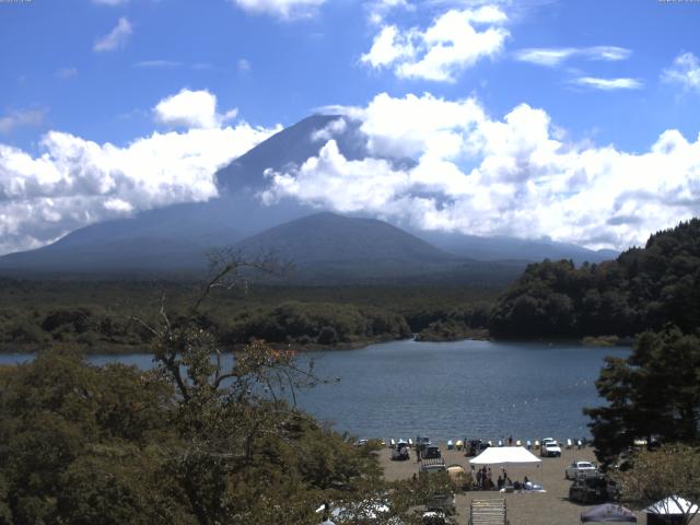 精進湖からの富士山