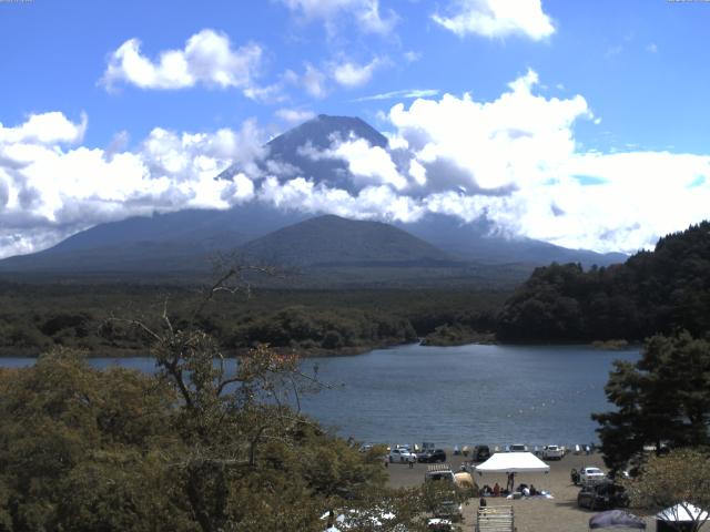 精進湖からの富士山