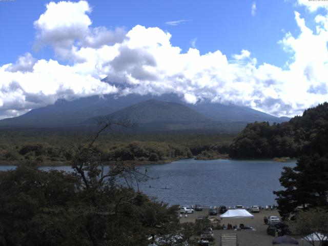 精進湖からの富士山