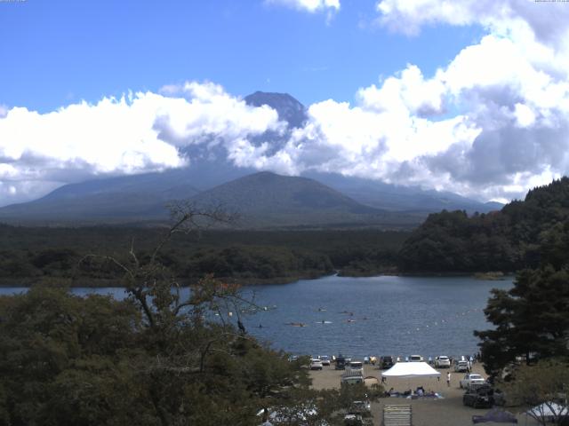 精進湖からの富士山