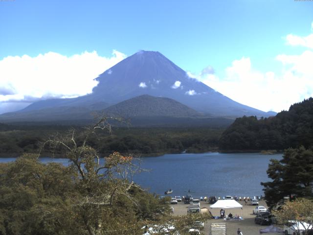 精進湖からの富士山