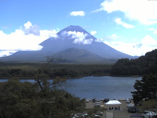 精進湖からの富士山