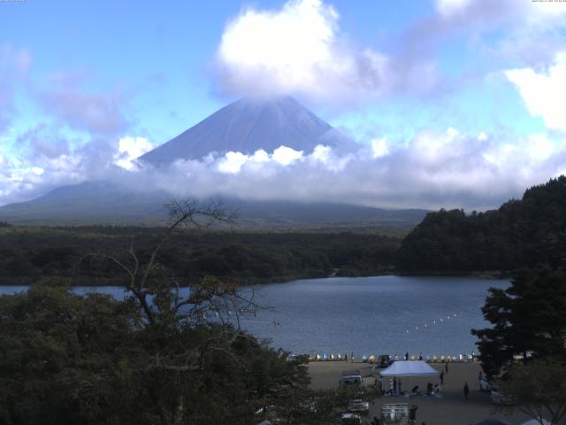 精進湖からの富士山