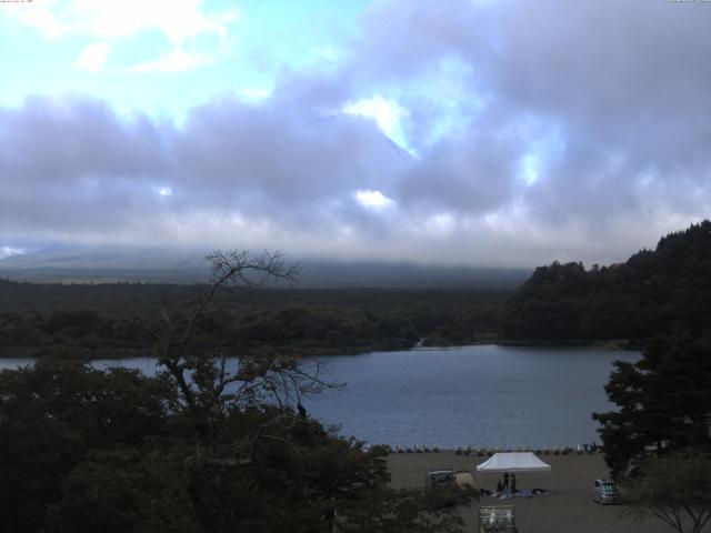 精進湖からの富士山