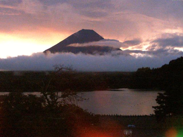 精進湖からの富士山