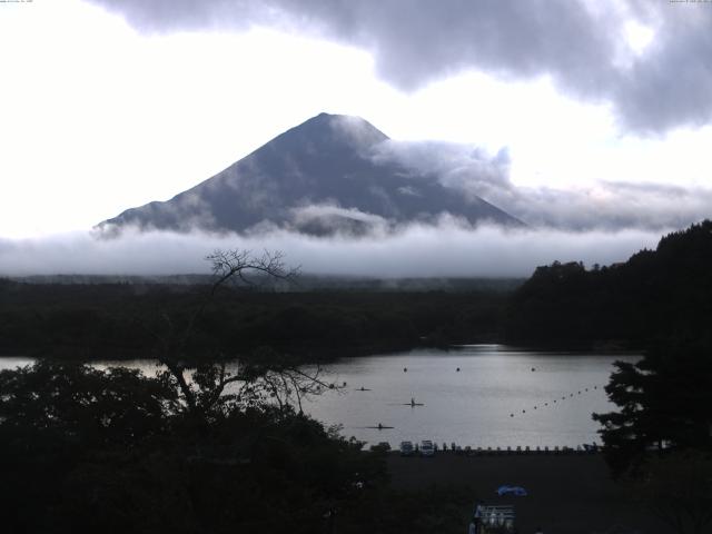 精進湖からの富士山