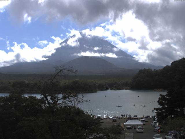 精進湖からの富士山