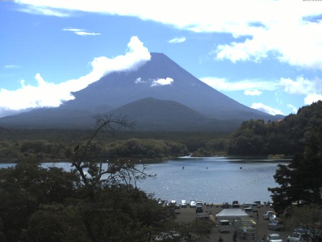 精進湖からの富士山