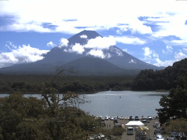 精進湖からの富士山