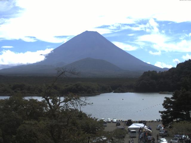 精進湖からの富士山