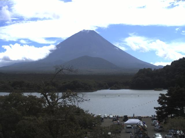 精進湖からの富士山