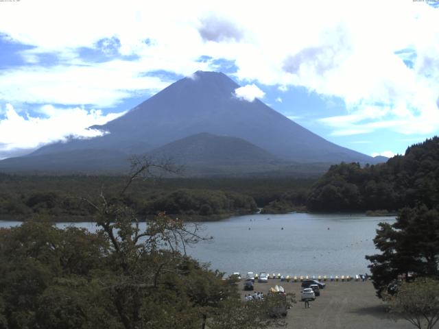 精進湖からの富士山