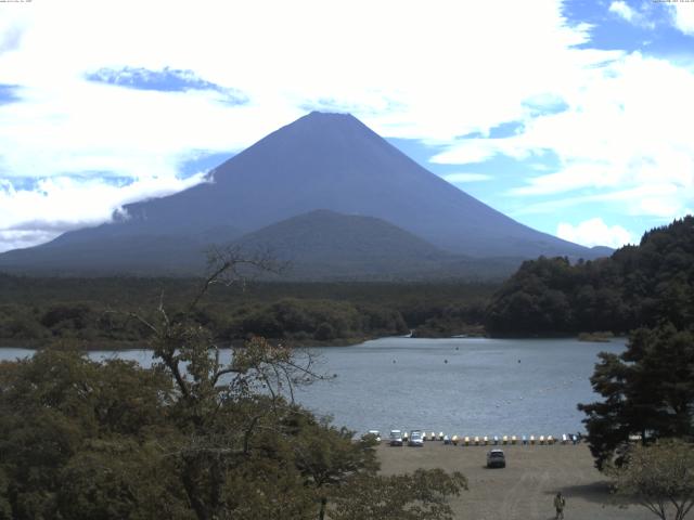 精進湖からの富士山