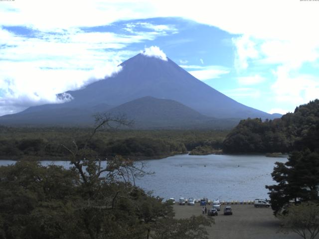 精進湖からの富士山