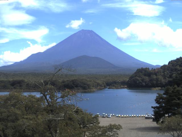 精進湖からの富士山