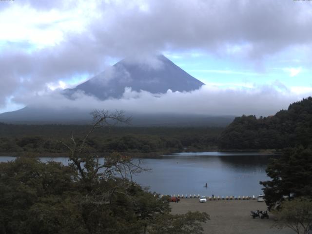 精進湖からの富士山