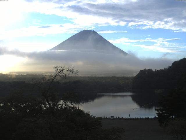 精進湖からの富士山