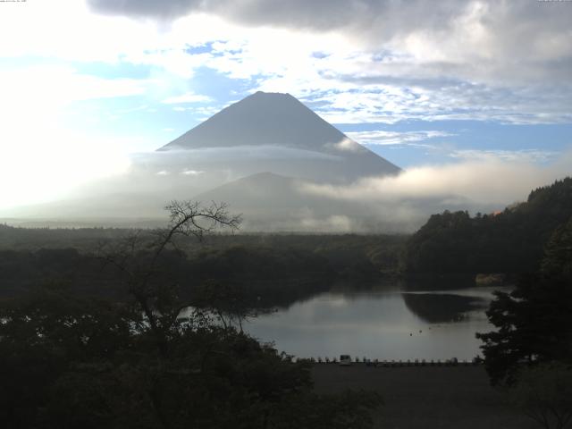 精進湖からの富士山