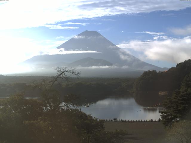 精進湖からの富士山