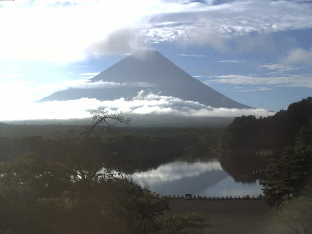 精進湖からの富士山