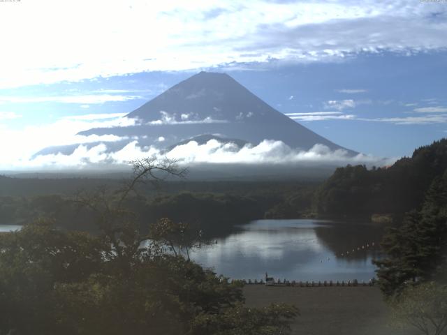 精進湖からの富士山