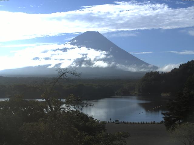 精進湖からの富士山