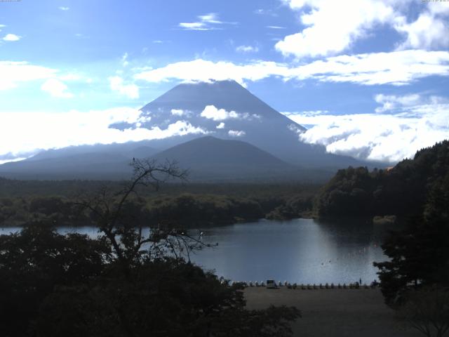 精進湖からの富士山