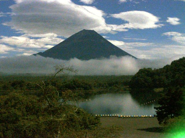 精進湖からの富士山