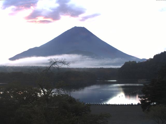 精進湖からの富士山