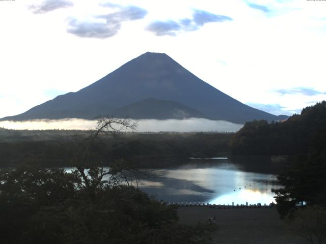 精進湖からの富士山