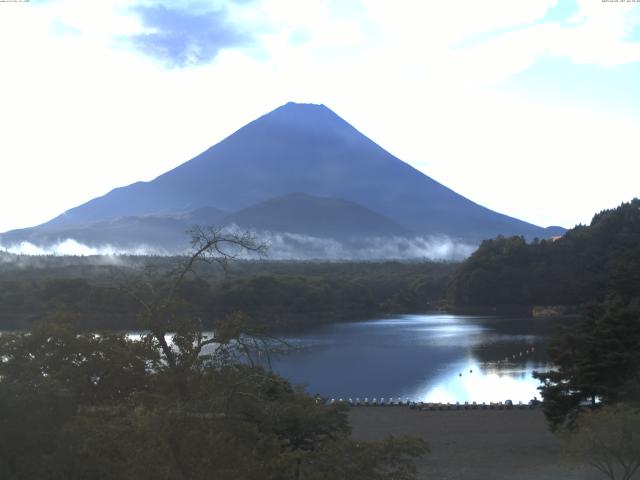 精進湖からの富士山