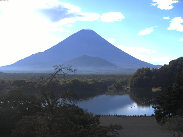 精進湖からの富士山