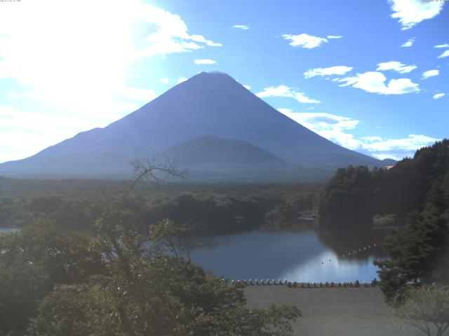 精進湖からの富士山