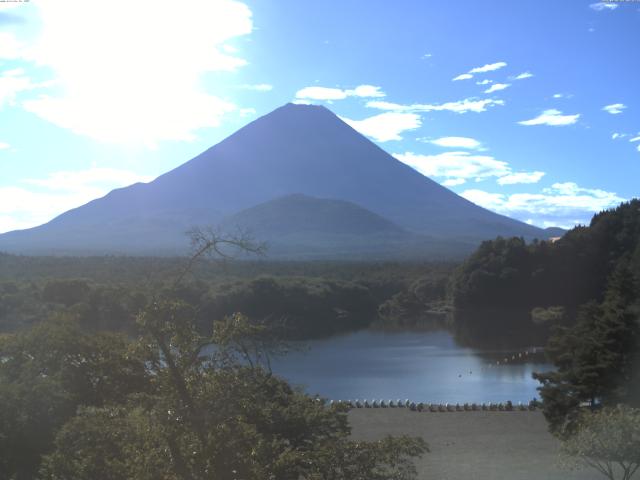 精進湖からの富士山