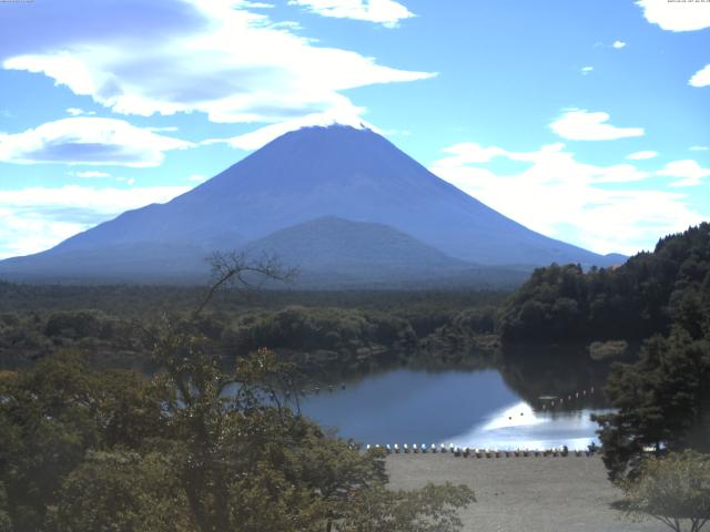 精進湖からの富士山