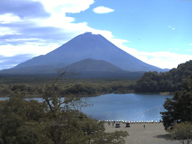 精進湖からの富士山