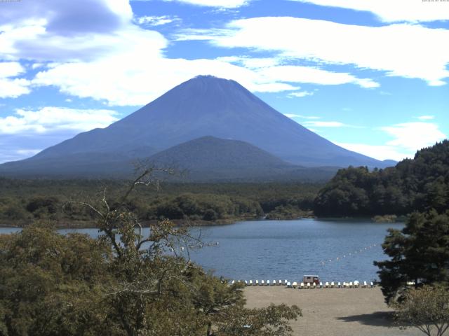 精進湖からの富士山