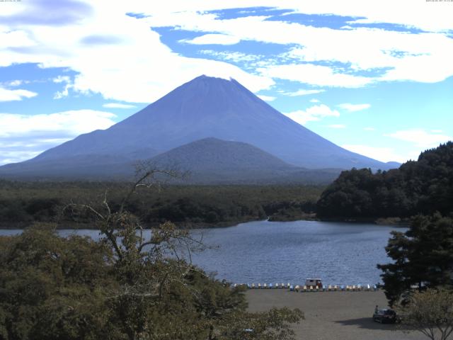 精進湖からの富士山