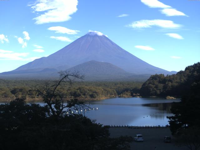 精進湖からの富士山