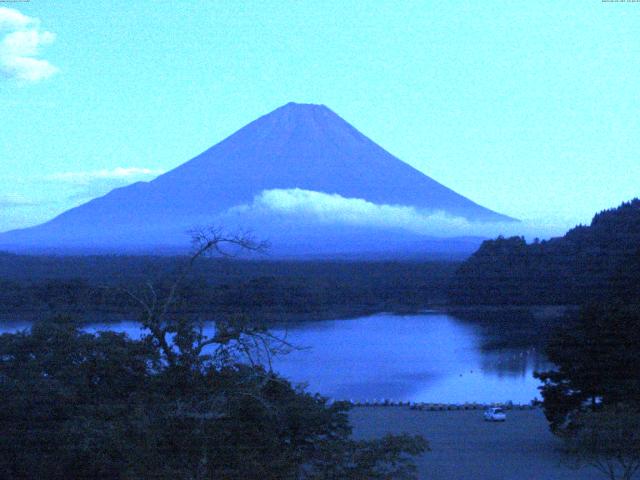 精進湖からの富士山