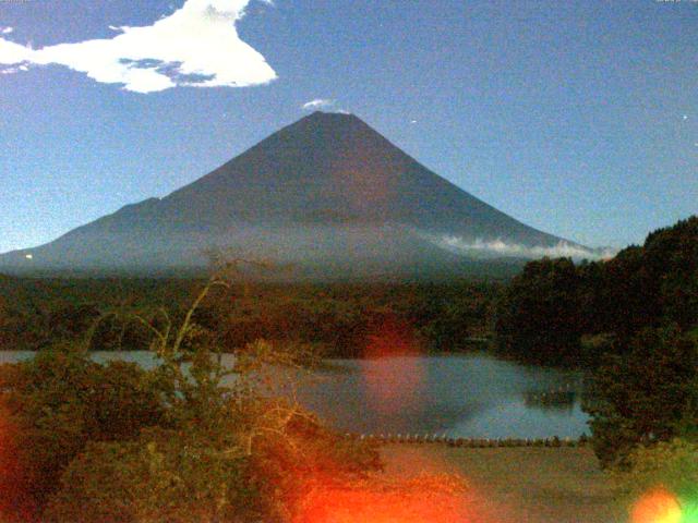 精進湖からの富士山