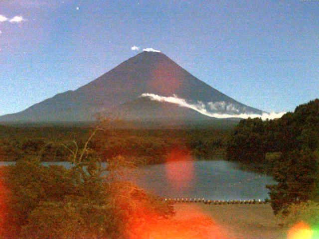 精進湖からの富士山