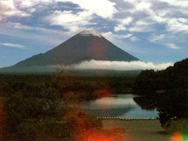 精進湖からの富士山