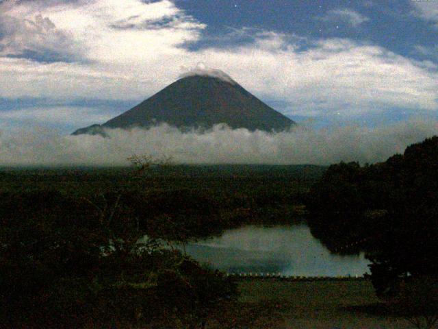 精進湖からの富士山