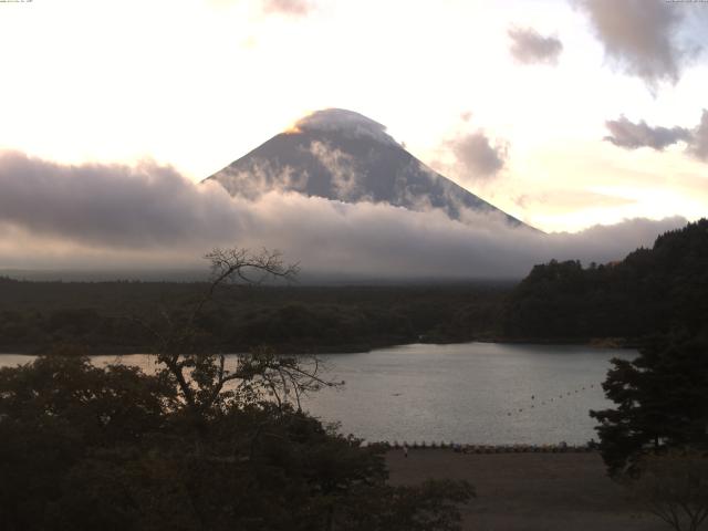 精進湖からの富士山