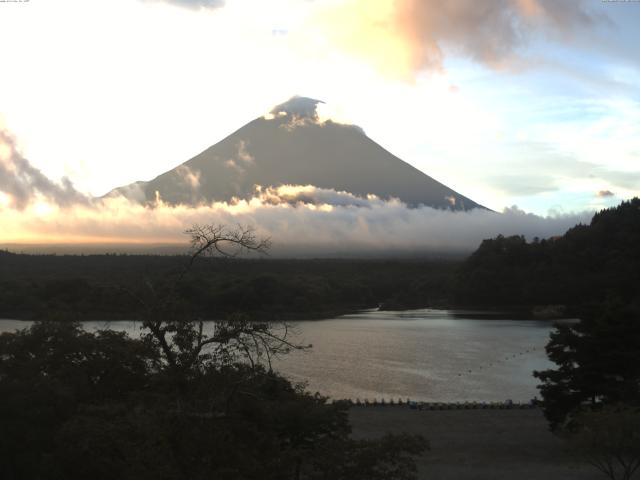 精進湖からの富士山