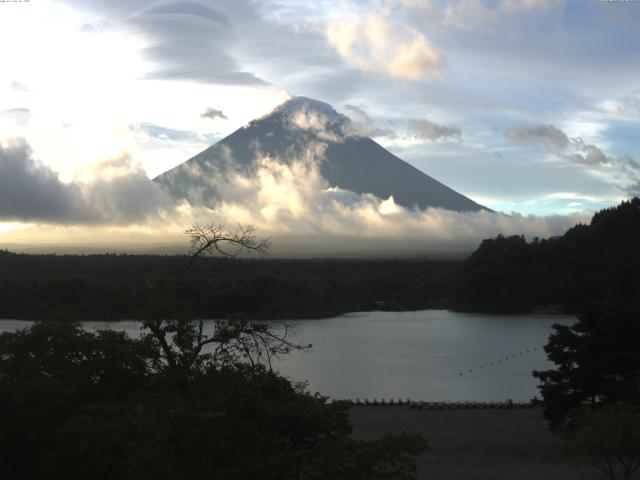 精進湖からの富士山