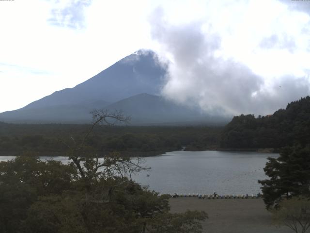 精進湖からの富士山