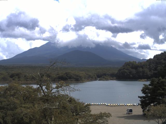 精進湖からの富士山