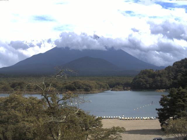 精進湖からの富士山